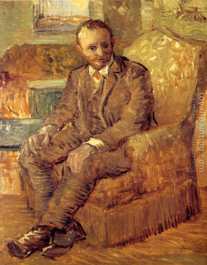 Vincent Van Gogh : Portrait of Alexander Reid,Sitting in an Easy Chair